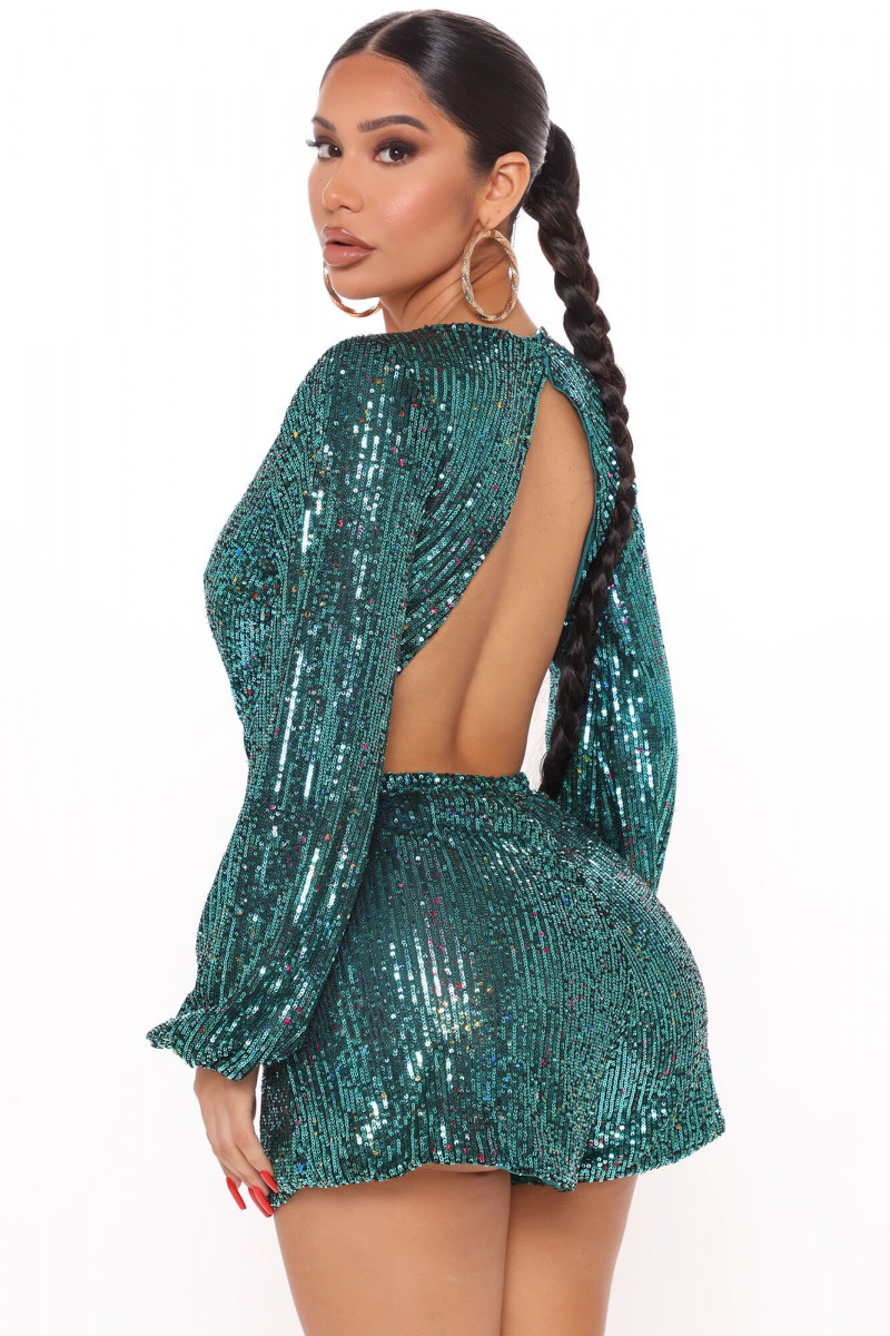 Janet Guzman featured in  the Fashion Nova catalogue for Winter 2020