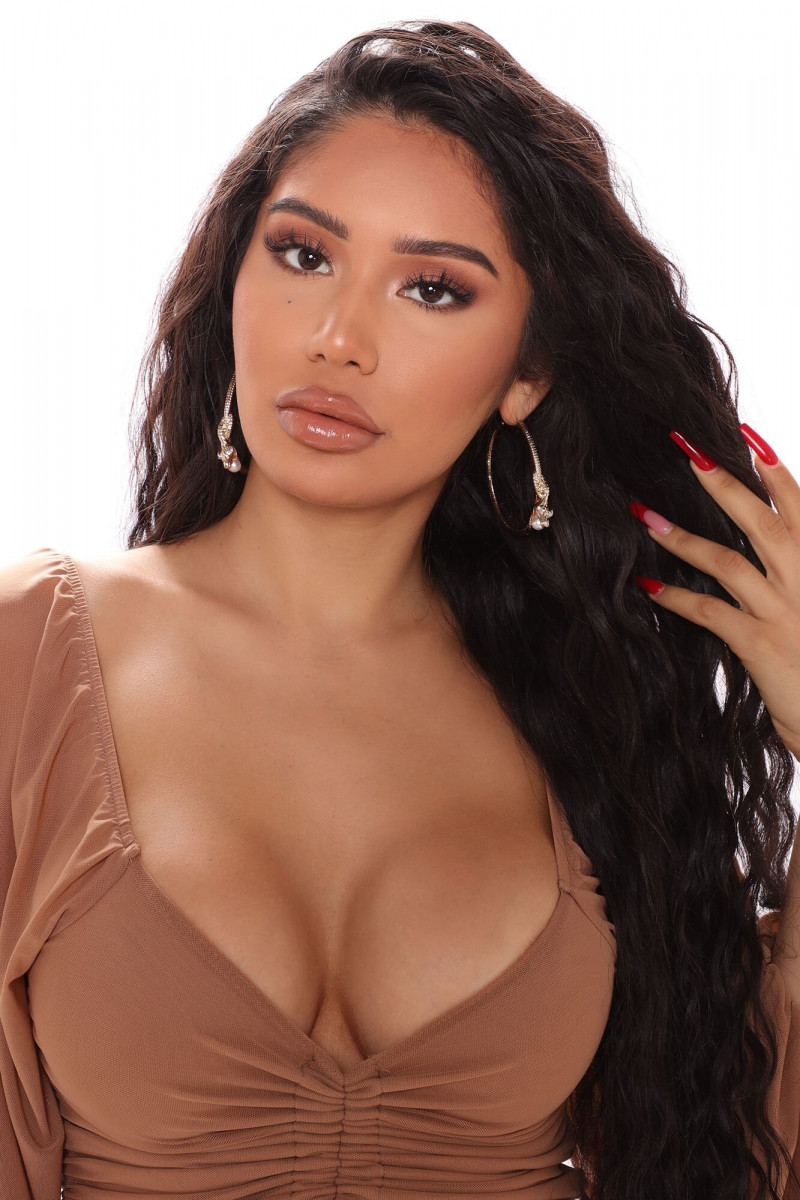 Janet Guzman featured in  the Fashion Nova catalogue for Spring 2021