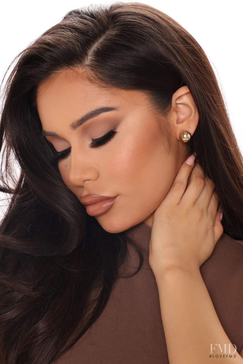 Janet Guzman featured in  the Fashion Nova catalogue for Spring 2021