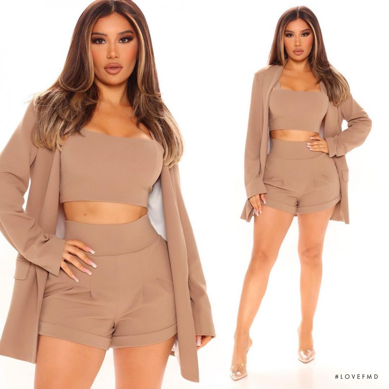 Janet Guzman featured in  the Fashion Nova catalogue for Spring 2021