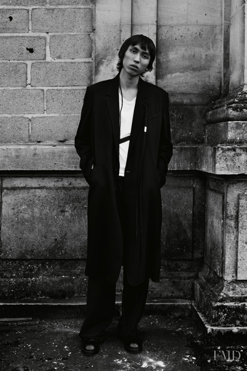 Yuuki Tang featured in  the Ann Demeulemeester lookbook for Autumn/Winter 2021