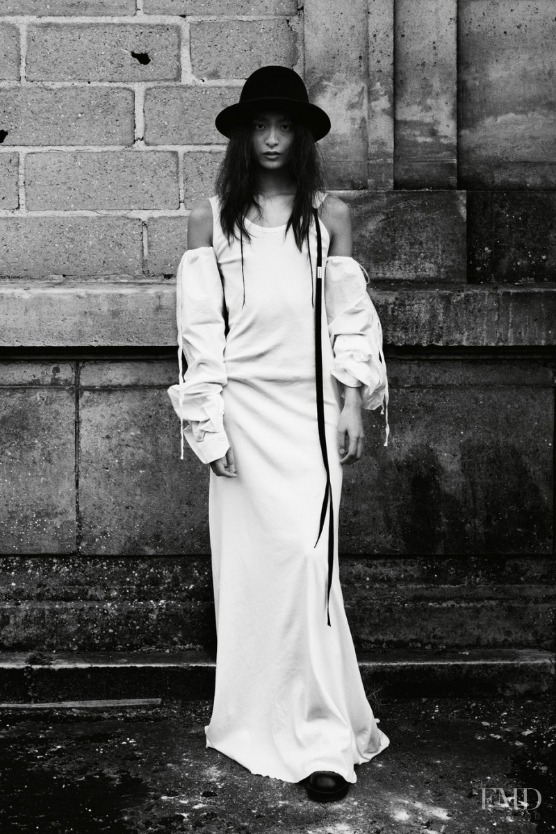 Nyagua Ruea featured in  the Ann Demeulemeester lookbook for Autumn/Winter 2021