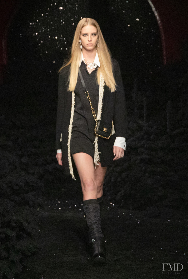 Abby Champion featured in  the Chanel fashion show for Autumn/Winter 2021