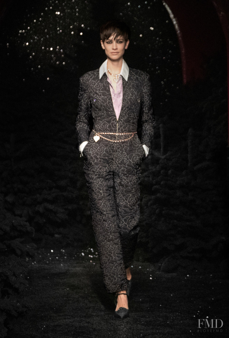 Louise de Chevigny featured in  the Chanel fashion show for Autumn/Winter 2021