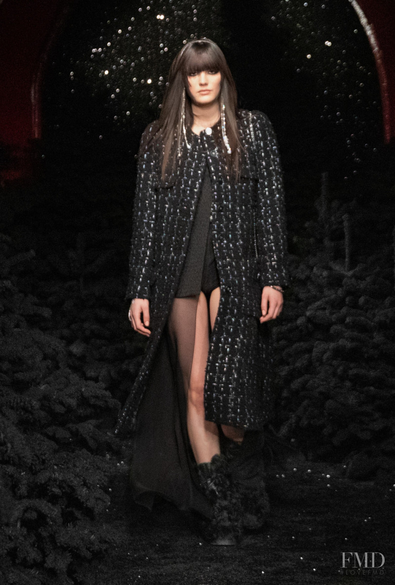 Lola Nicon featured in  the Chanel fashion show for Autumn/Winter 2021