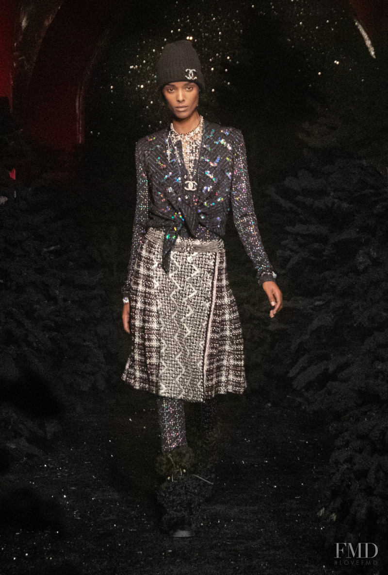 Malika Louback featured in  the Chanel fashion show for Autumn/Winter 2021