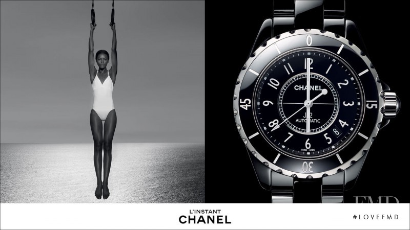 Sharam Diniz featured in  the Chanel Watches advertisement for Spring/Summer 2014