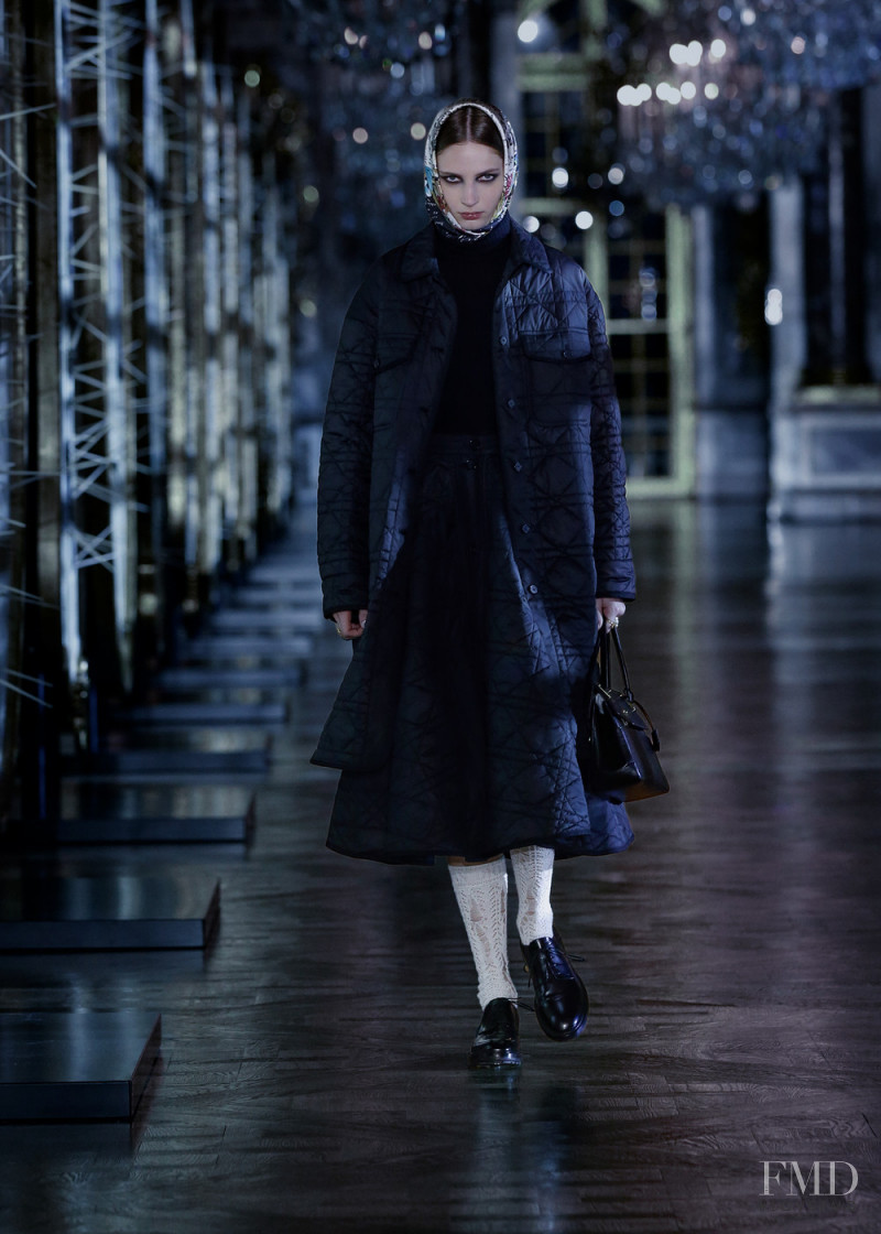 Eleonore Ghiuritan featured in  the Christian Dior fashion show for Autumn/Winter 2021