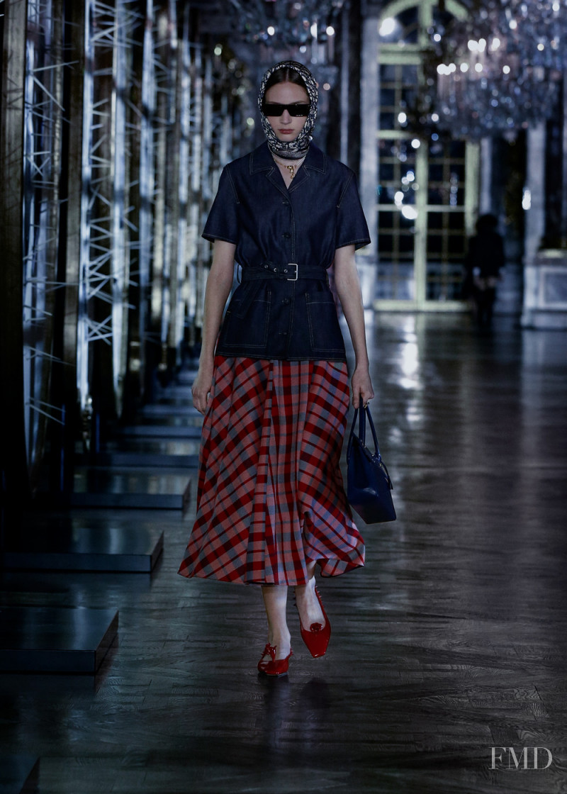 Eleonore Ghiuritan featured in  the Christian Dior fashion show for Autumn/Winter 2021