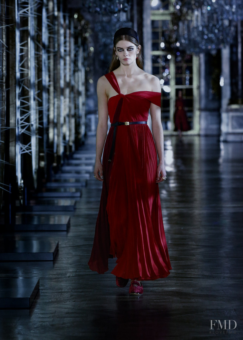 Merlijne Schorren featured in  the Christian Dior fashion show for Autumn/Winter 2021