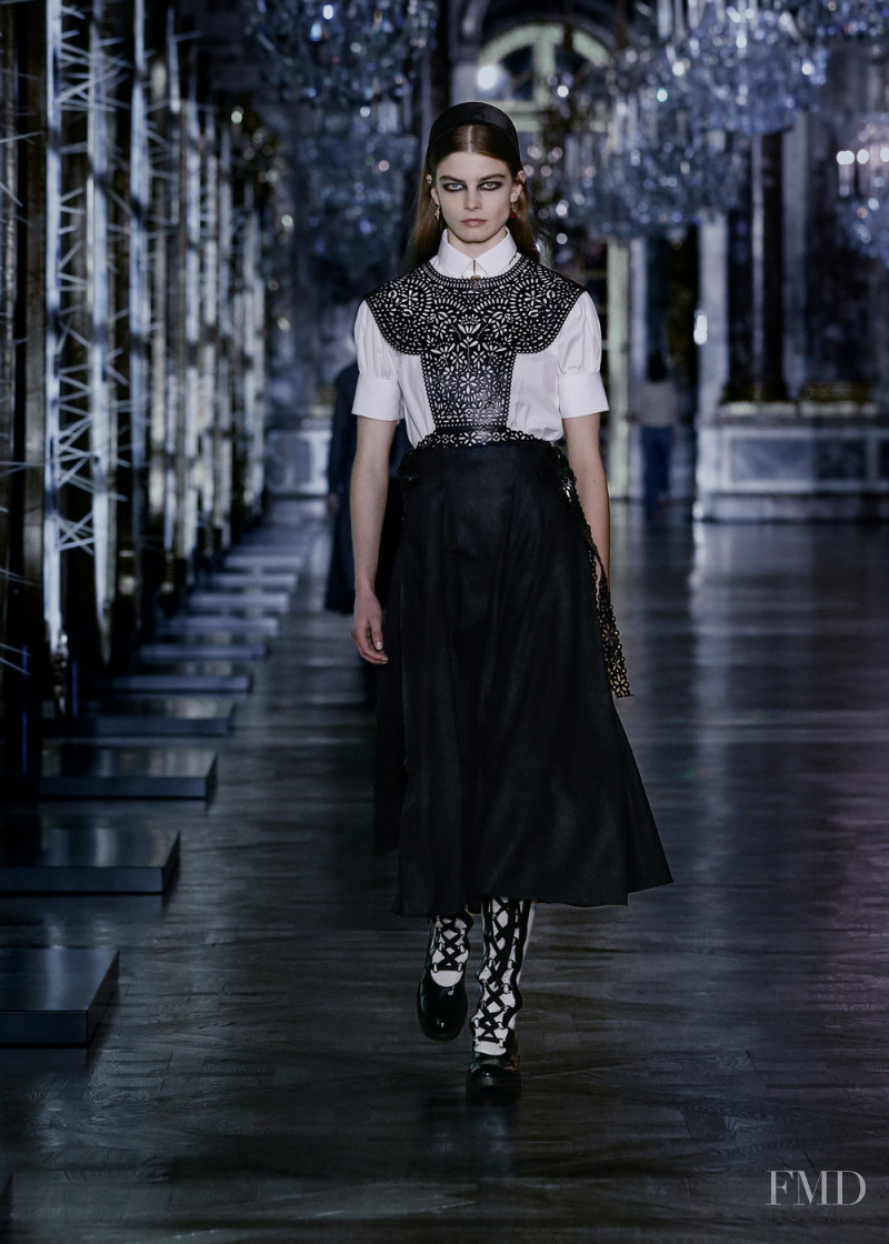Merlijne Schorren featured in  the Christian Dior fashion show for Autumn/Winter 2021