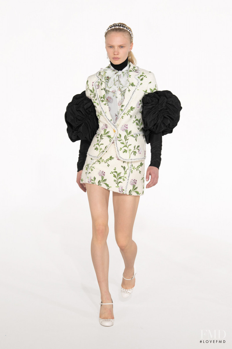 Vilma Sjöberg featured in  the Giambattista Valli fashion show for Autumn/Winter 2021
