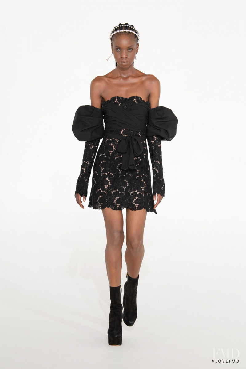 Lamich Kirabo featured in  the Giambattista Valli fashion show for Autumn/Winter 2021