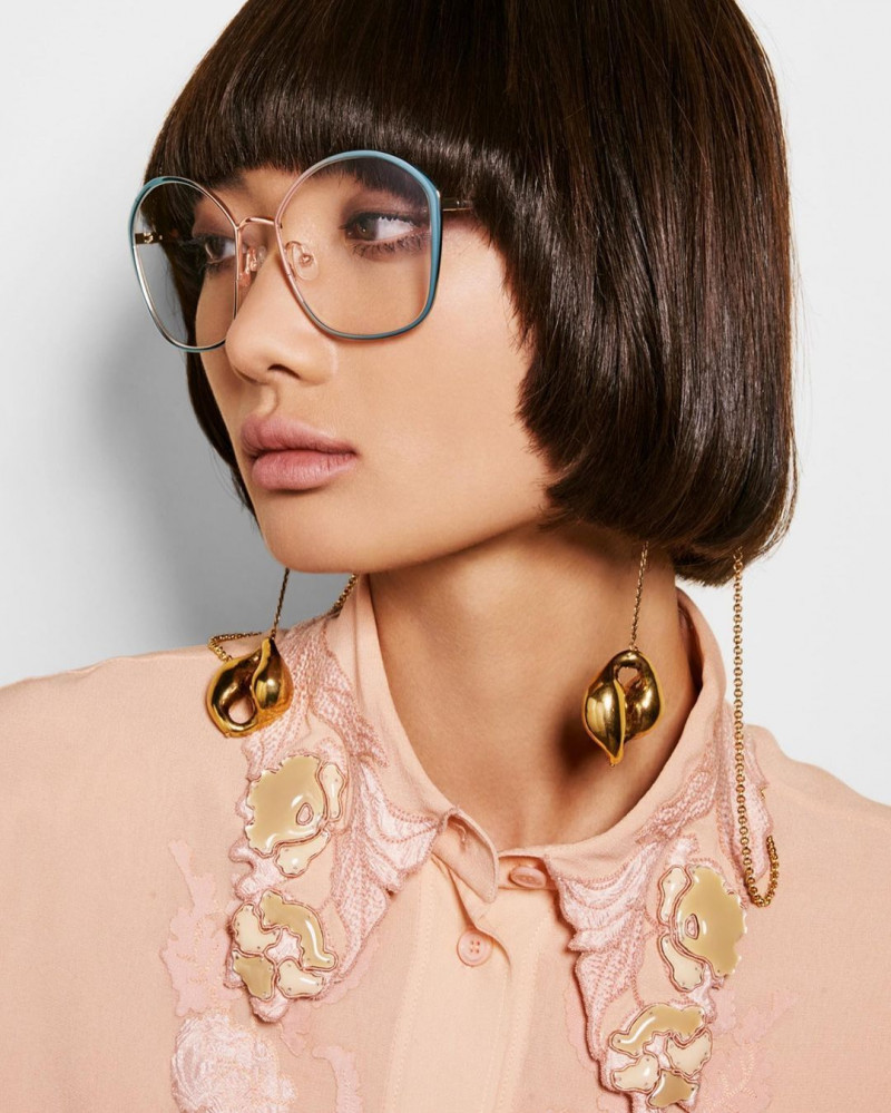 Mao Xiao Xing featured in  the Chloe Eyewear advertisement for Spring/Summer 2021