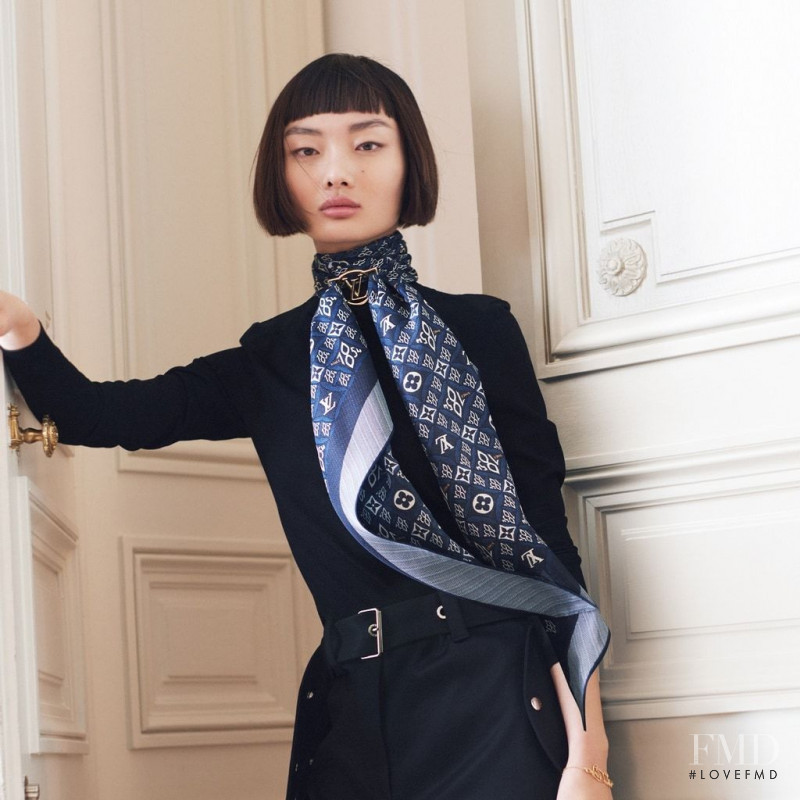 Mao Xiao Xing featured in  the Louis Vuitton advertisement for Spring/Summer 2021