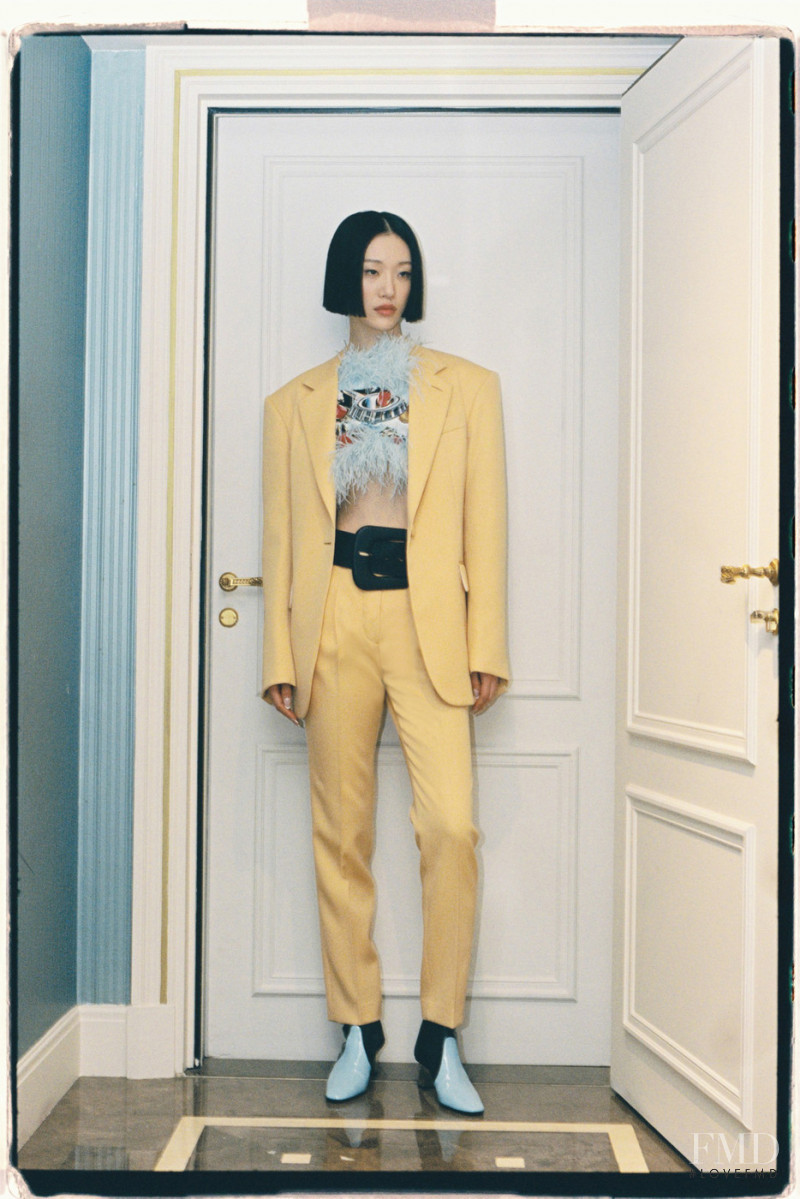 So Ra Choi featured in  the Lanvin lookbook for Autumn/Winter 2021