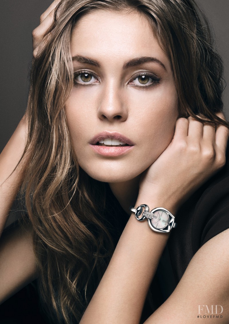 Nadja Bender featured in  the Gucci Watches & Jewelry advertisement for Spring/Summer 2014