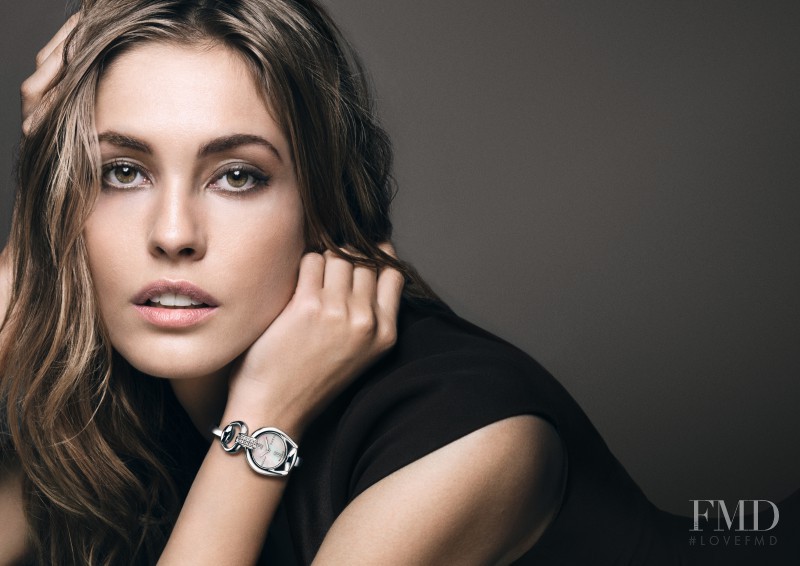 Nadja Bender featured in  the Gucci Watches & Jewelry advertisement for Spring/Summer 2014