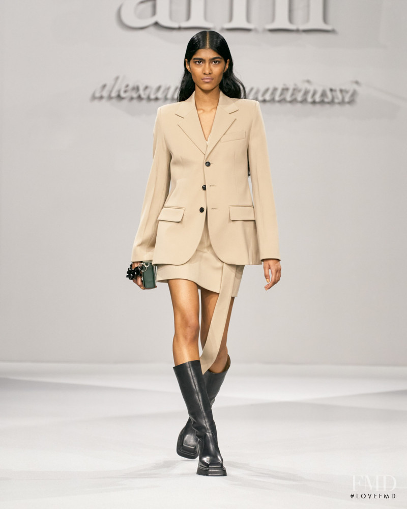 Ashley Radjarame featured in  the AMI Alexandre Mattiussi fashion show for Autumn/Winter 2021