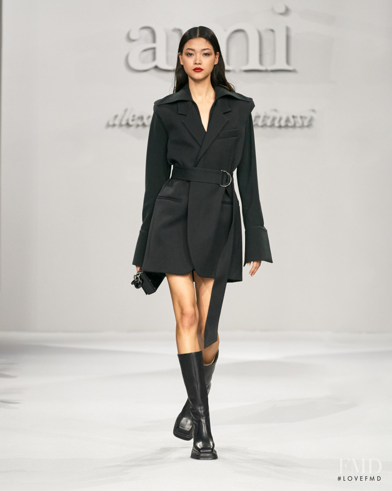 Mika Schneider featured in  the AMI Alexandre Mattiussi fashion show for Autumn/Winter 2021
