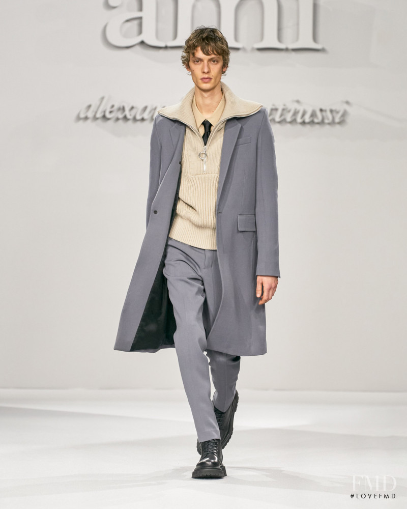Leon Dame featured in  the AMI Alexandre Mattiussi fashion show for Autumn/Winter 2021
