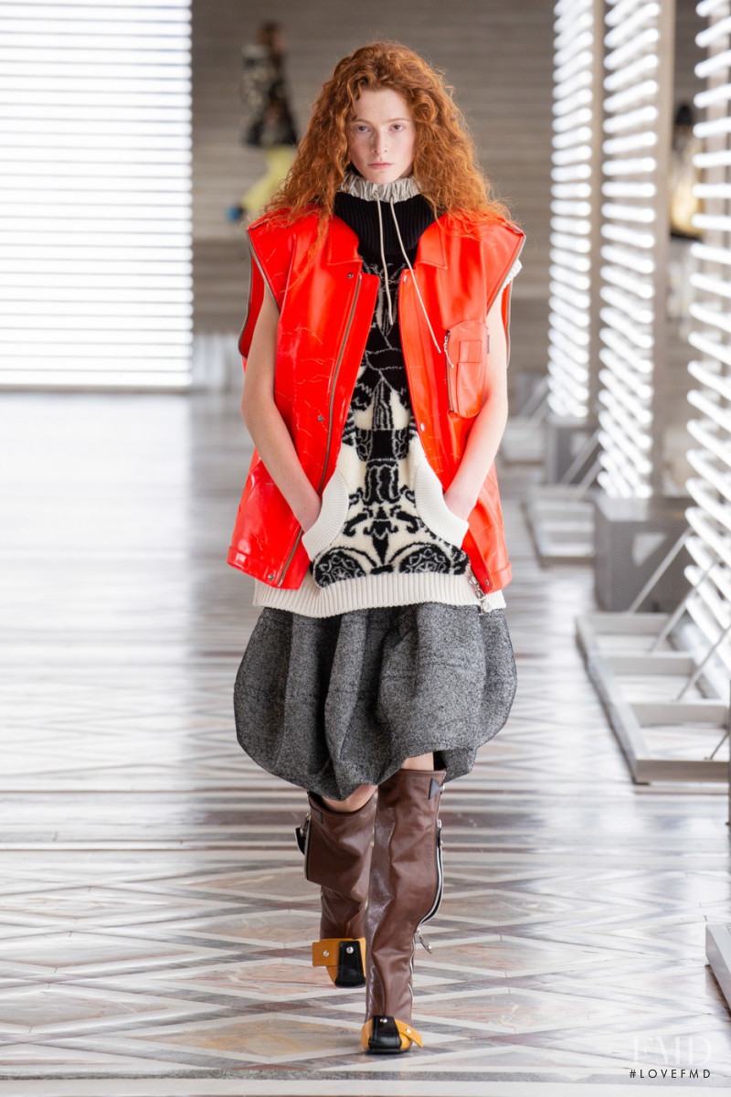 Clementine Balcaen featured in  the Louis Vuitton fashion show for Autumn/Winter 2021