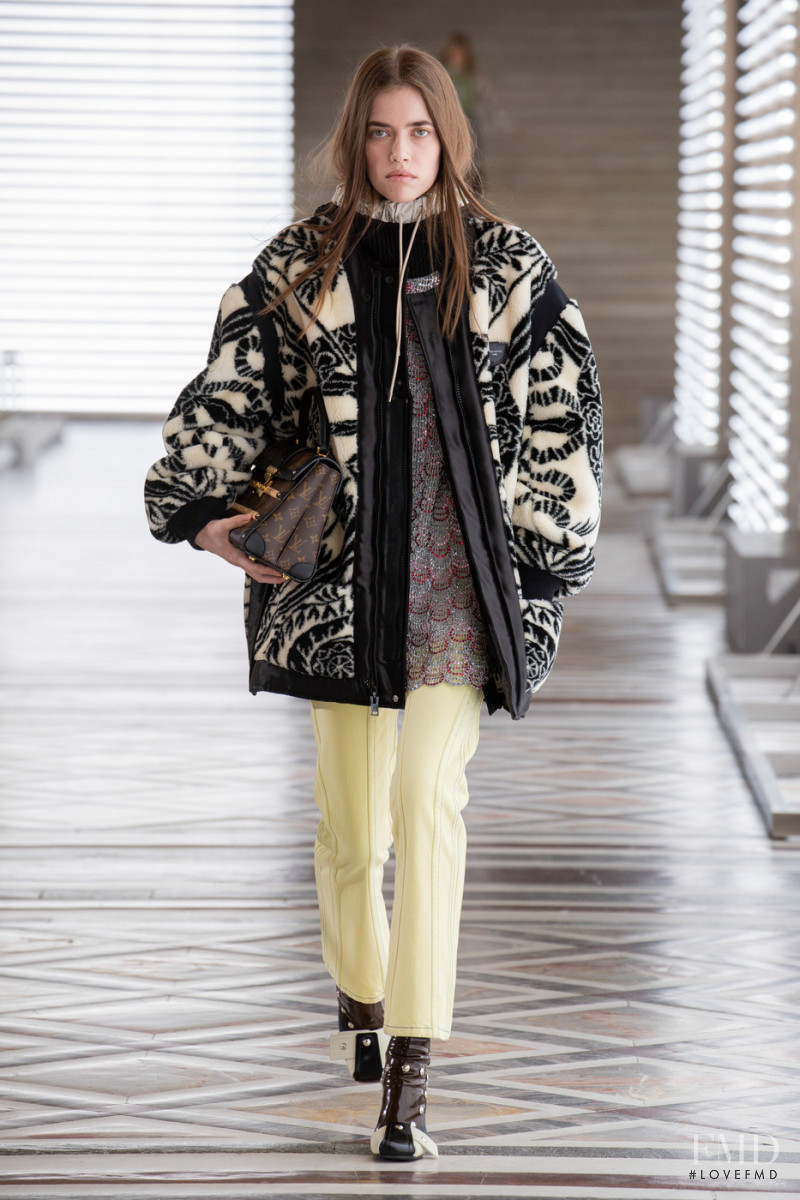 Masha Skokova featured in  the Louis Vuitton fashion show for Autumn/Winter 2021