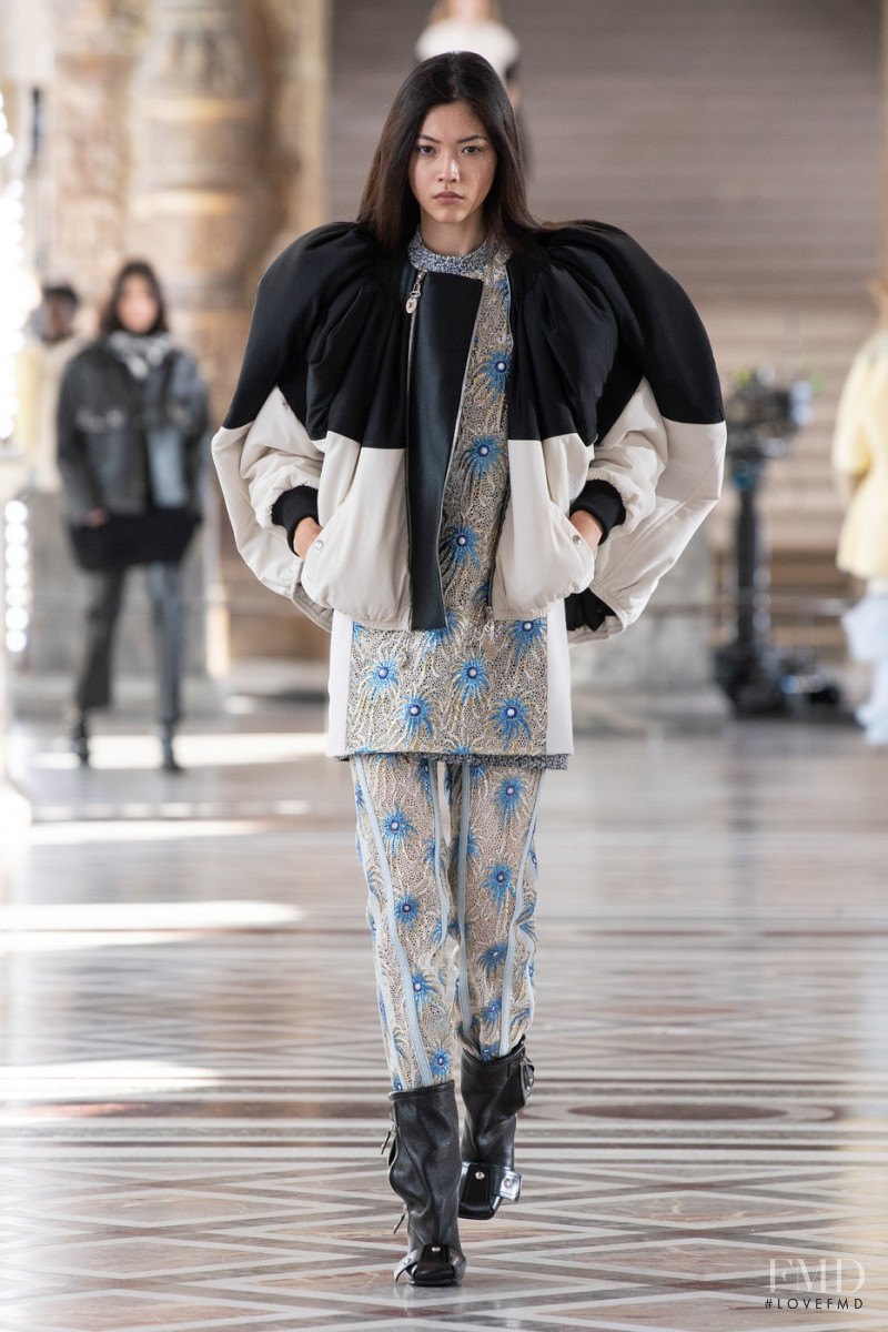 Mika Schneider featured in  the Louis Vuitton fashion show for Autumn/Winter 2021