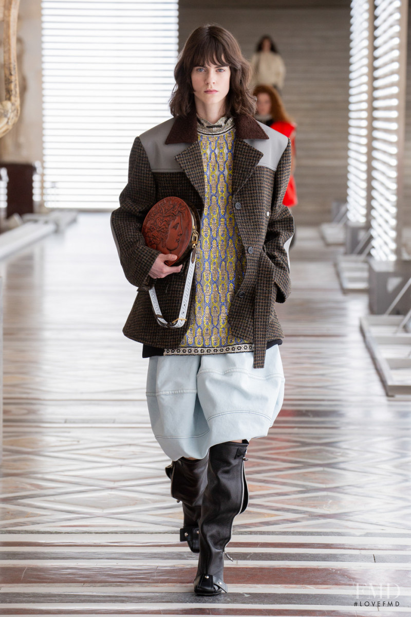 Miriam Sanchez featured in  the Louis Vuitton fashion show for Autumn/Winter 2021