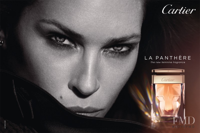 Erin Wasson featured in  the Cartier "La Panthère" fragrance advertisement for Spring/Summer 2014