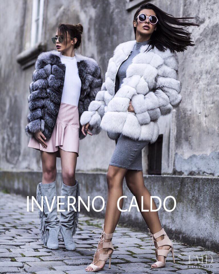 Teodora Tea Beric featured in  the Inverno Caldo advertisement for Autumn/Winter 2016