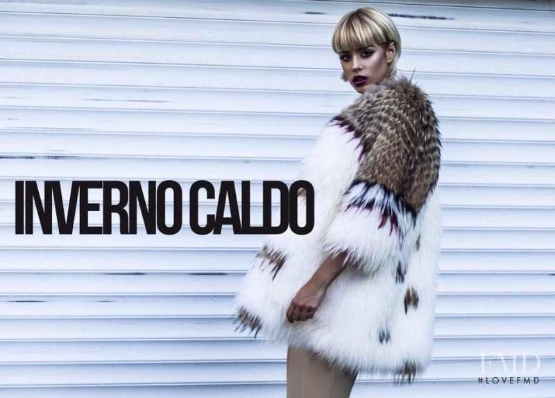 Teodora Tea Beric featured in  the Inverno Caldo advertisement for Autumn/Winter 2016