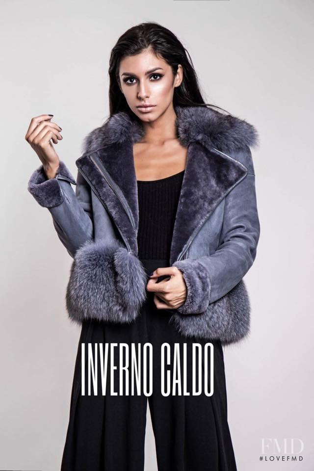 Teodora Tea Beric featured in  the Inverno Caldo advertisement for Autumn/Winter 2016