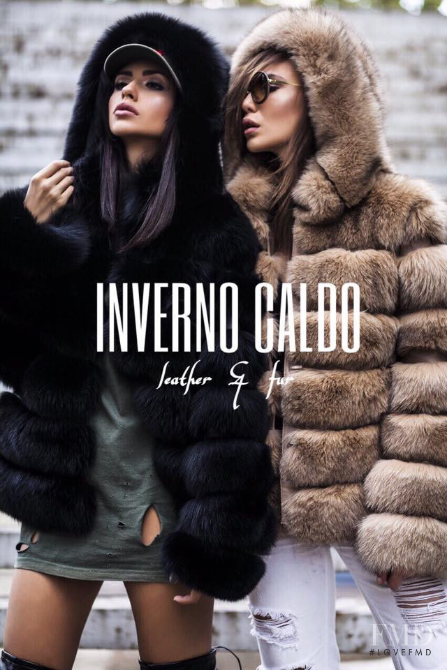 Teodora Tea Beric featured in  the Inverno Caldo advertisement for Autumn/Winter 2016