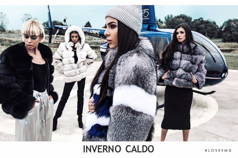 Teodora Tea Beric featured in  the Inverno Caldo advertisement for Autumn/Winter 2016