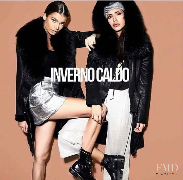 Teodora Tea Beric featured in  the Inverno Caldo advertisement for Autumn/Winter 2016