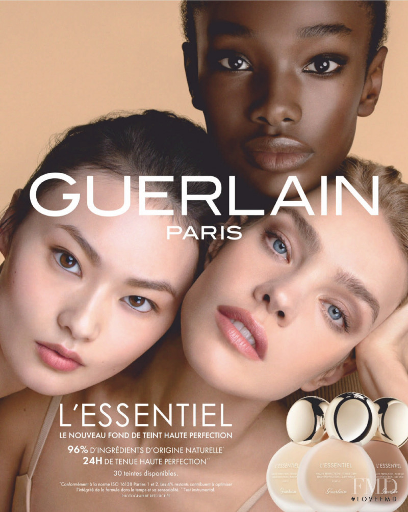 Cong He featured in  the Guerlain advertisement for Spring/Summer 2021