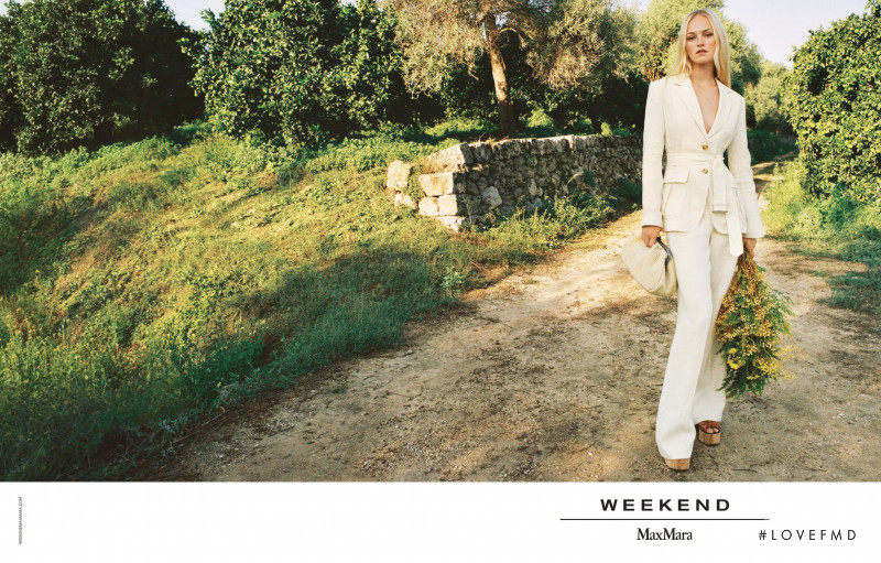 Jean Campbell featured in  the Weekend Max Mara advertisement for Spring/Summer 2021