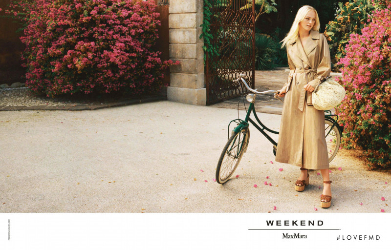 Jean Campbell featured in  the Weekend Max Mara advertisement for Spring/Summer 2021