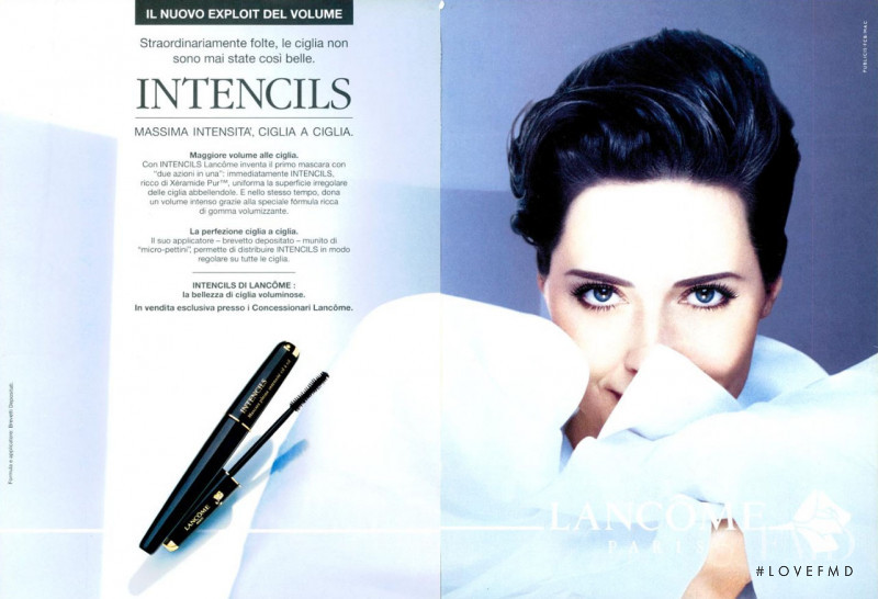 Isabella Rossellini featured in  the Lancome Intencils Mascar advertisement for Spring/Summer 1994