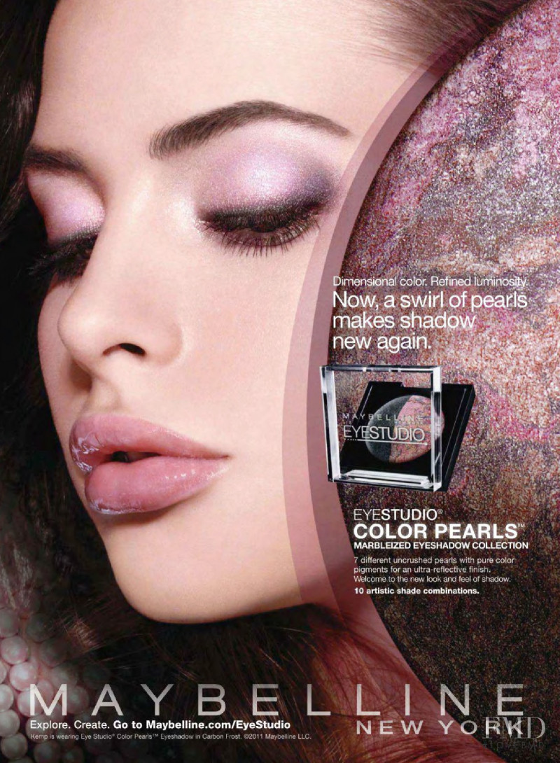 Emily DiDonato featured in  the Maybelline advertisement for Spring/Summer 2011