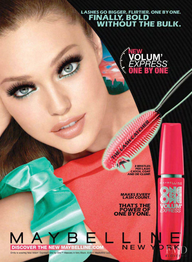 Emily DiDonato featured in  the Maybelline advertisement for Spring/Summer 2011
