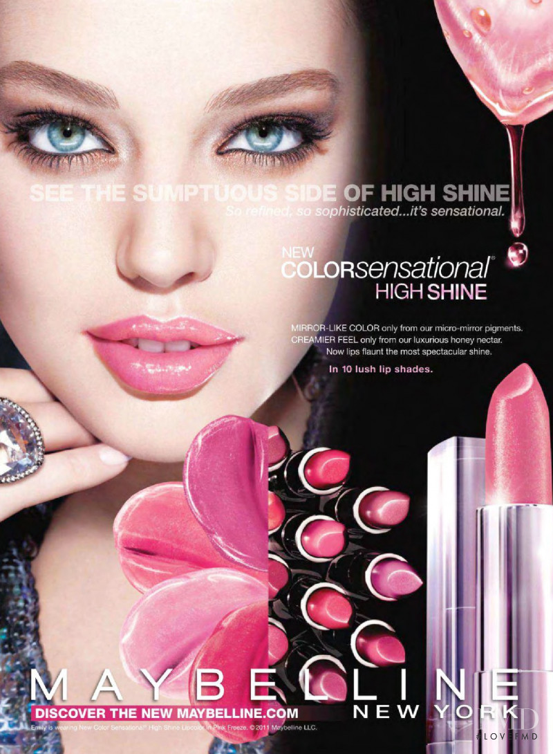 Emily DiDonato featured in  the Maybelline advertisement for Spring/Summer 2011