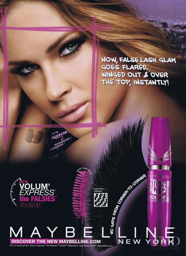 Erin Wasson featured in  the Maybelline advertisement for Spring/Summer 2011
