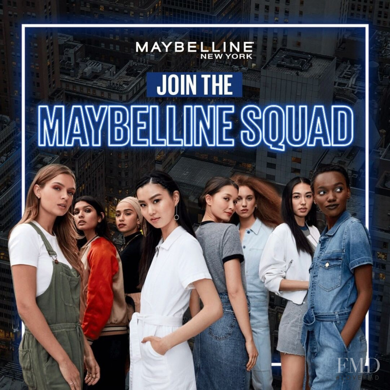 Josephine Skriver featured in  the Maybelline advertisement for Spring/Summer 2021