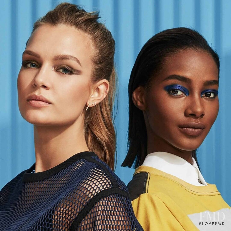 Josephine Skriver featured in  the Maybelline advertisement for Spring/Summer 2021