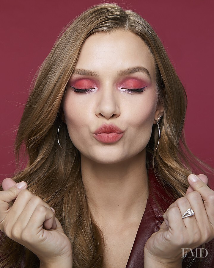 Josephine Skriver featured in  the Maybelline advertisement for Spring/Summer 2021