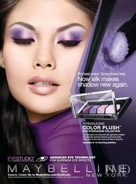 Anna Wang featured in  the Maybelline advertisement for Summer 2010