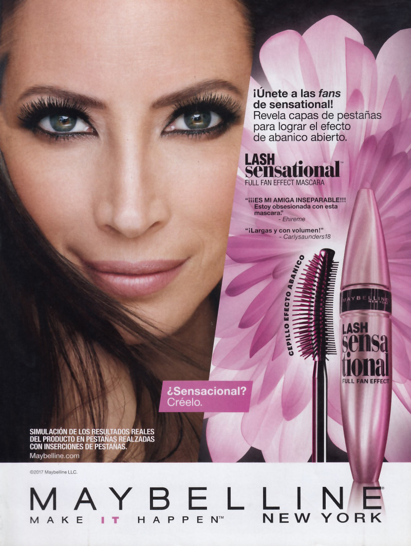 Christy Turlington featured in  the Maybelline advertisement for Spring/Summer 2017