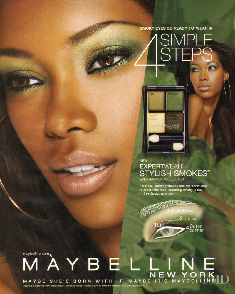Jessica White featured in  the Maybelline advertisement for Autumn/Winter 2009